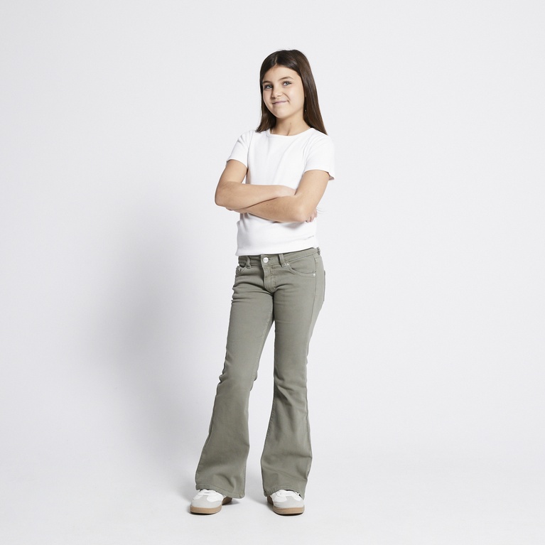 Y2K Jeans "Blaze star" Army Green